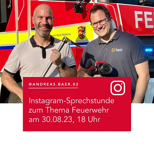 Feuerwehr Nidderau bei Online-Sprechstunde mit Bürgermeister