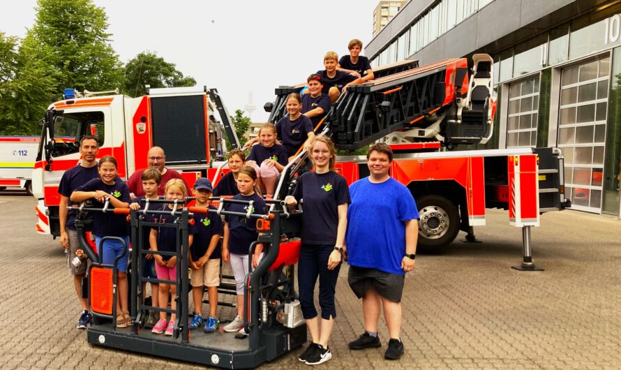 Feuerwehrnachwuchs besucht Berufsfeuerwehr Frankfurt